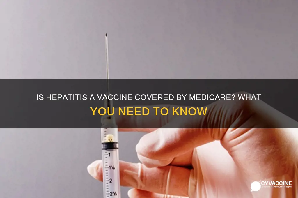 is the hepatitis a vaccine covered by medicare