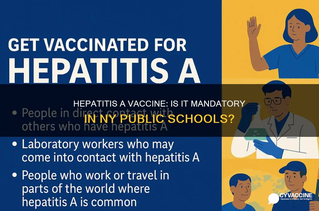 is the hepatitis a vaccine mandatory in ny public schools