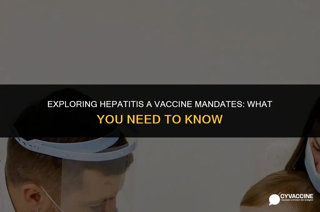 is the hepatitis a vaccine mandatory