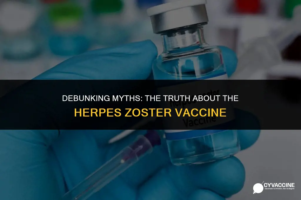 is the herpes zoster vaccine live