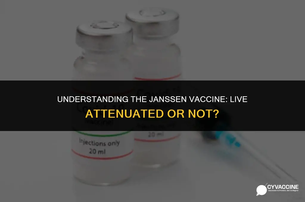 is the janssen vaccine live attenuated
