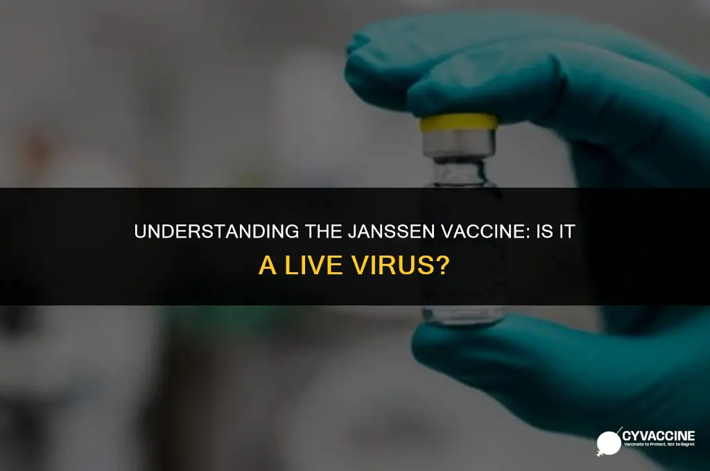 is the janssen vaccine live virus