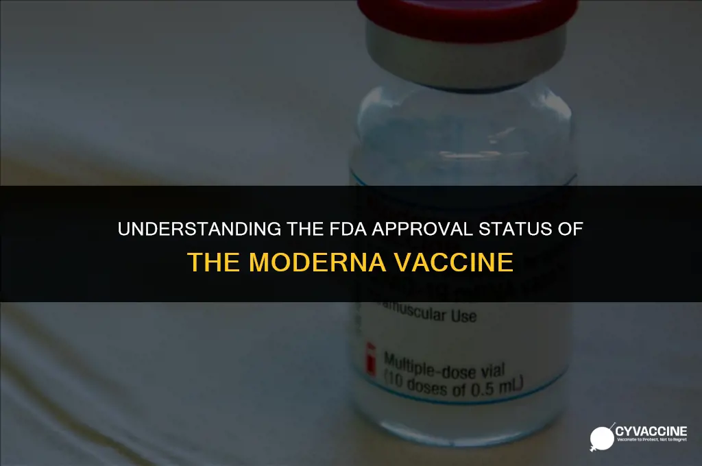 is the maderna vaccine fda approved