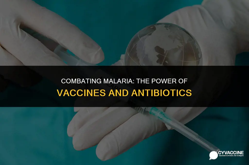 is the malaria vaccine and antibiotics