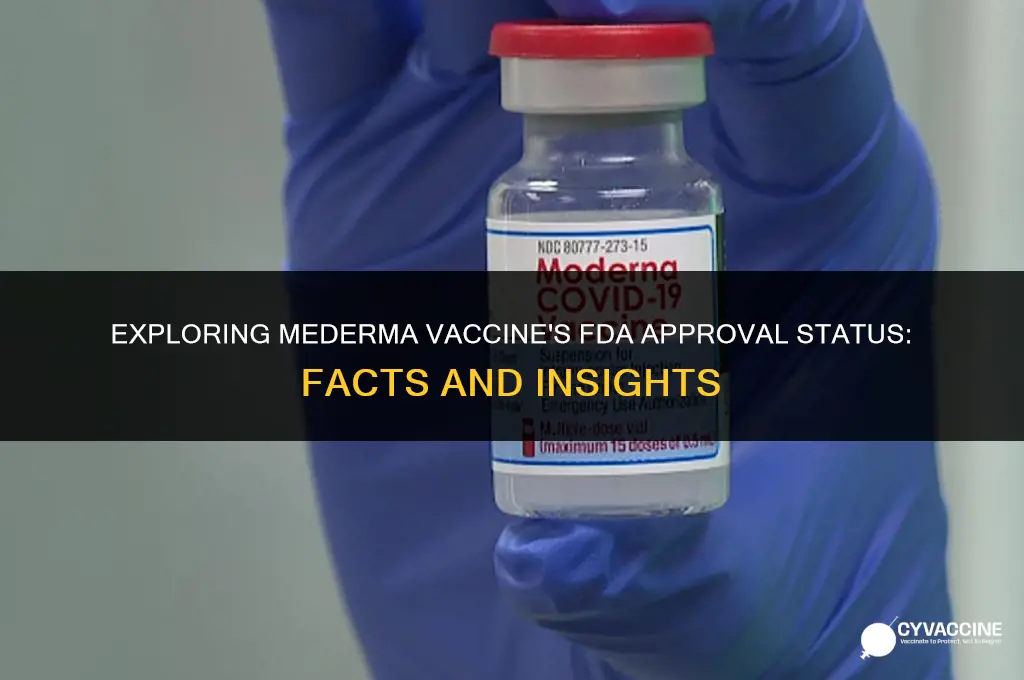 is the mederma vaccine fda approved