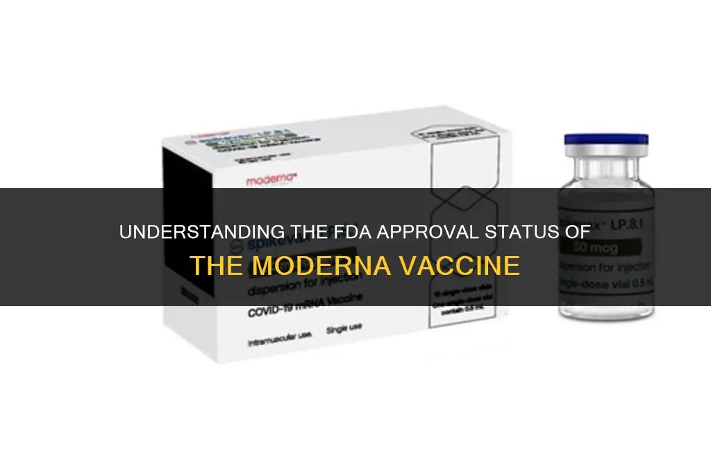 is the mederna vaccine fda approved