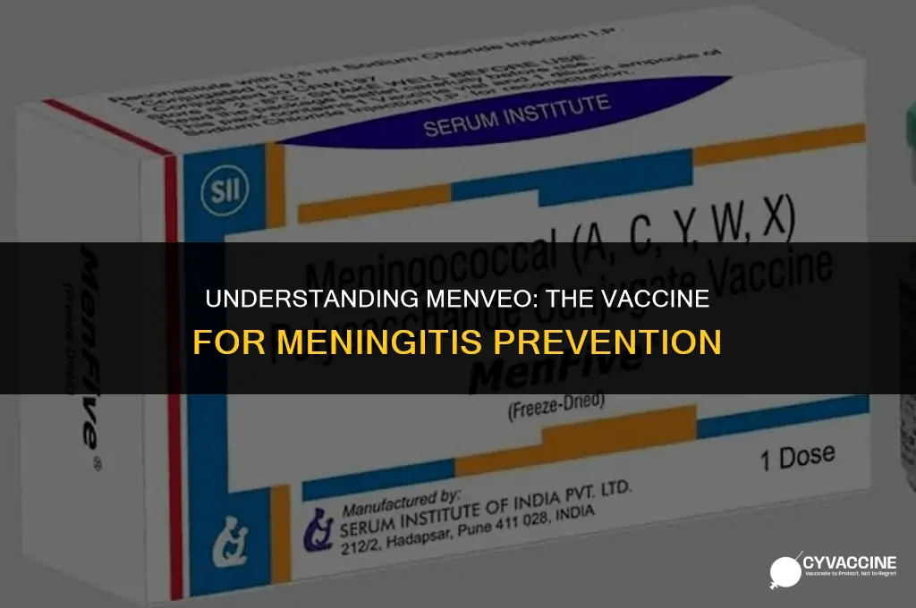 is the menveo vaccine for meningitis