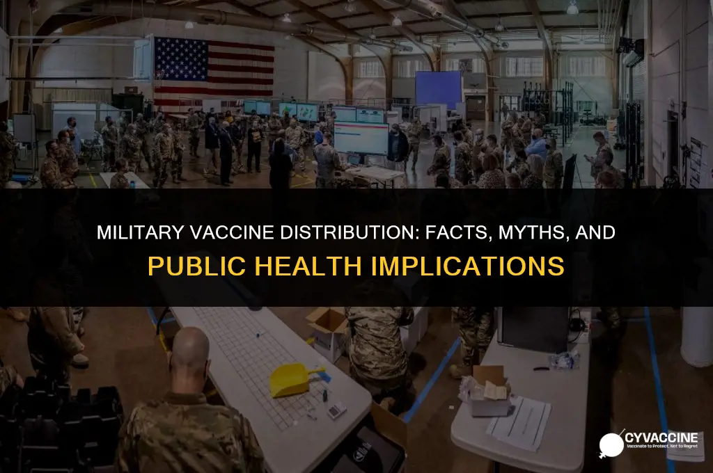 is the military distributing the vaccine