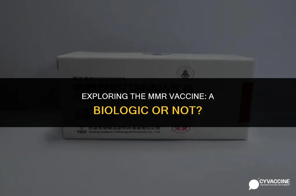 is the mmr vaccine a biologic