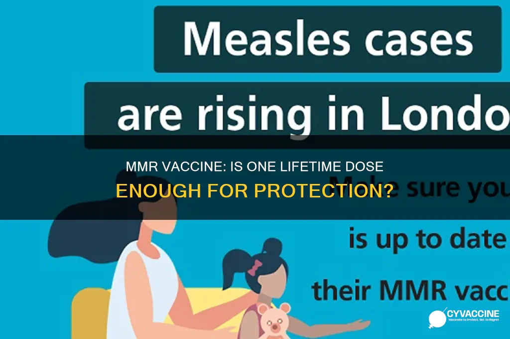 is the mmr vaccine do only one time in life