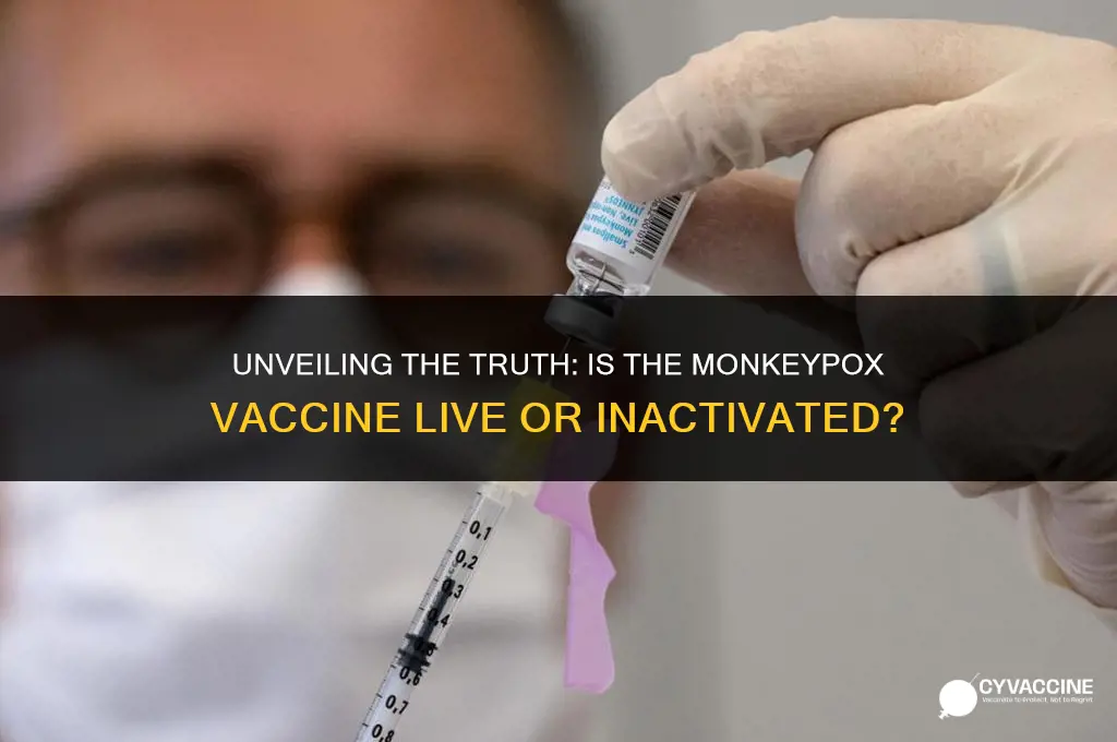 is the monkey pox vaccine live