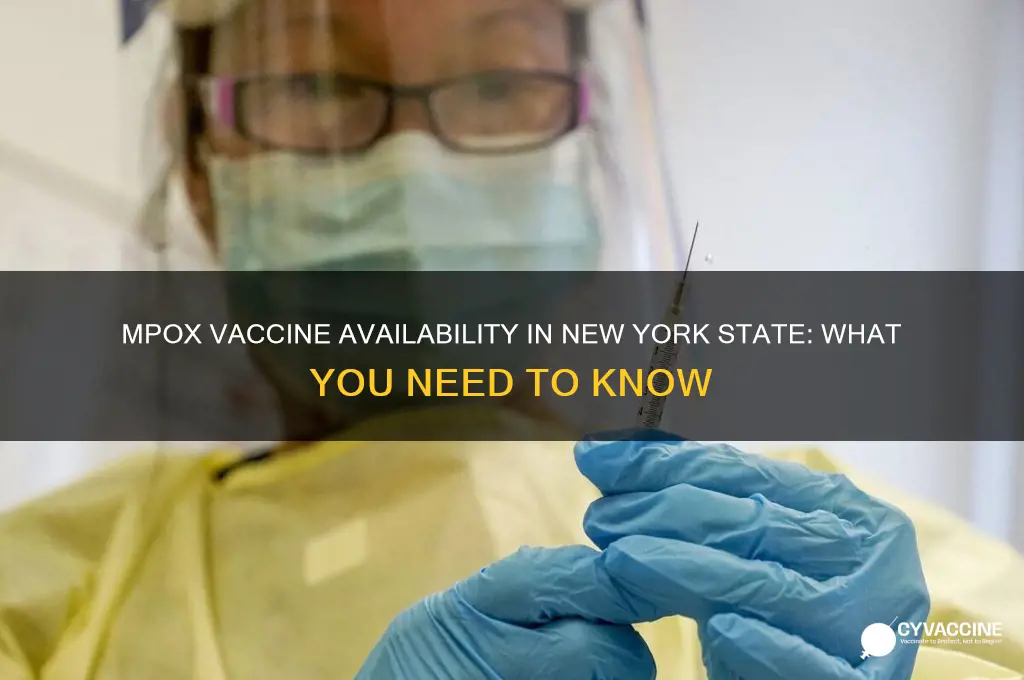is the mpox vaccine available in new york state