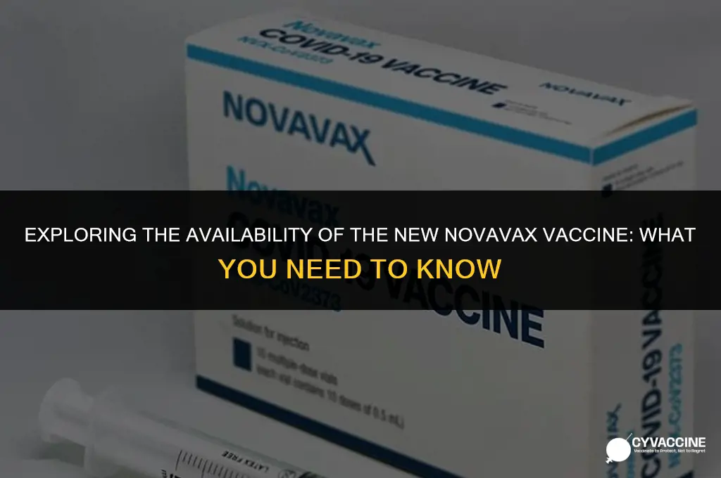 is the new novavax vaccine available