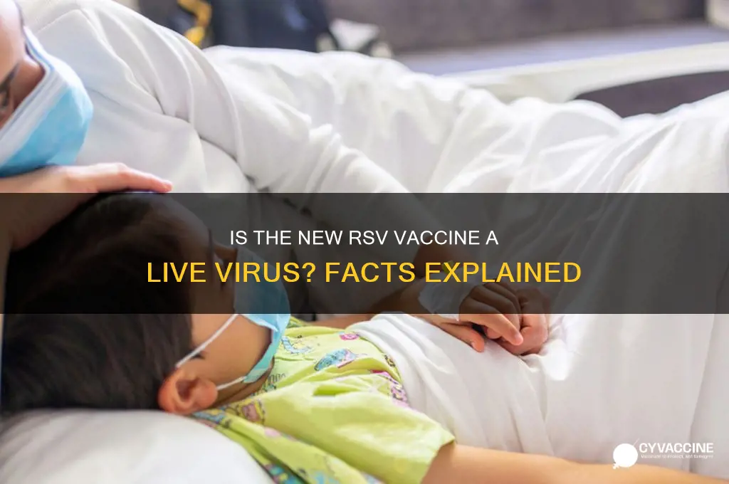 is the new rsv vaccine a live virus