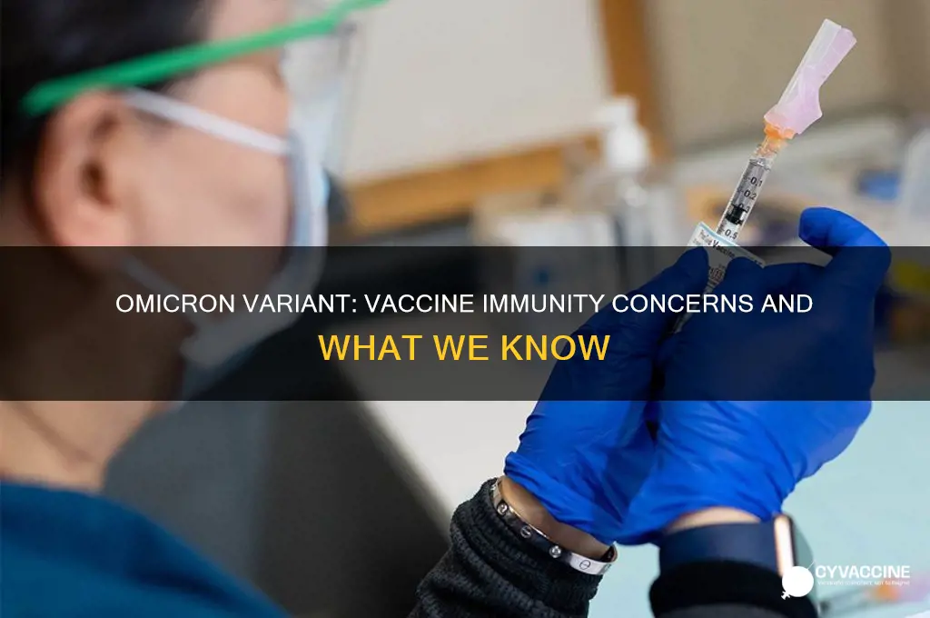 is the omicron variant immune to the vaccine