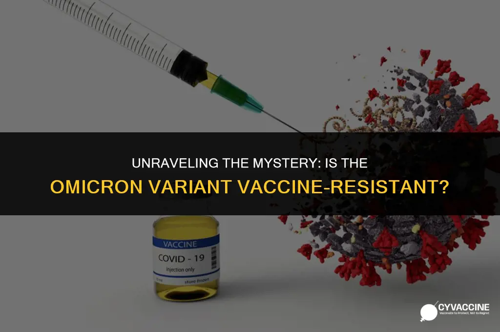 is the omicron variant vaccine resistant
