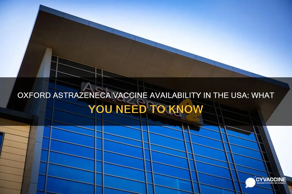 is the oxford astrazeneca vaccine available in usa