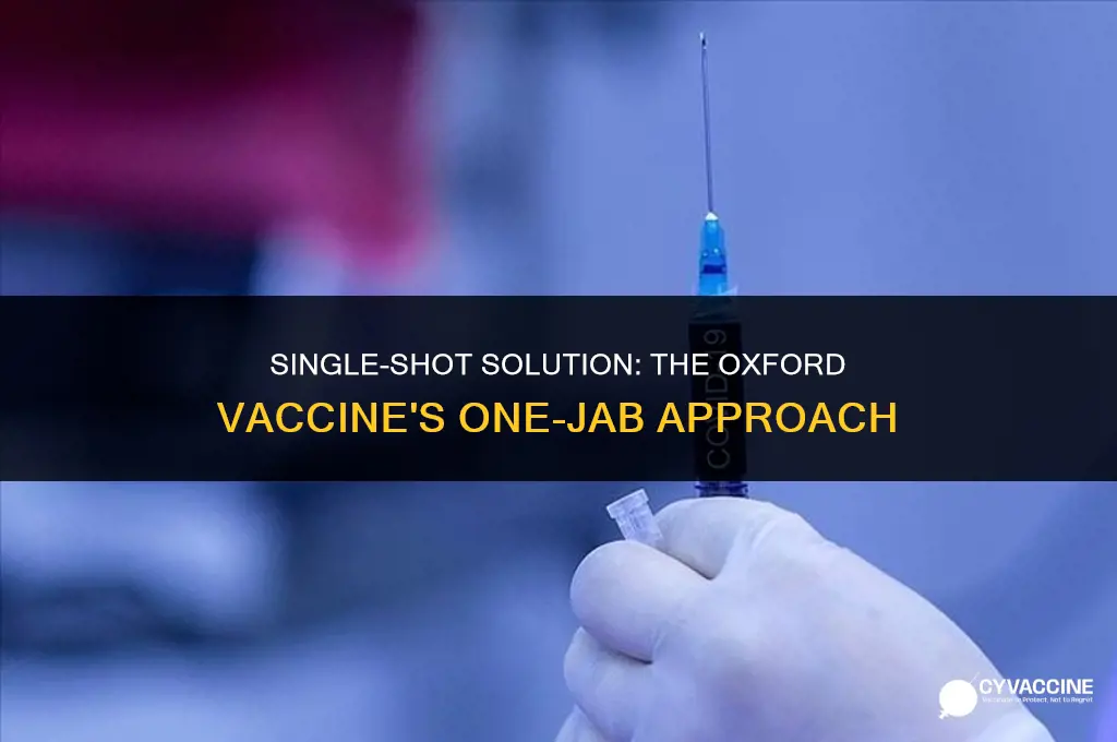 is the oxford vaccine one jab