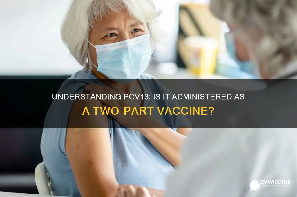 is the pcv13 vaccine a two part vaccine