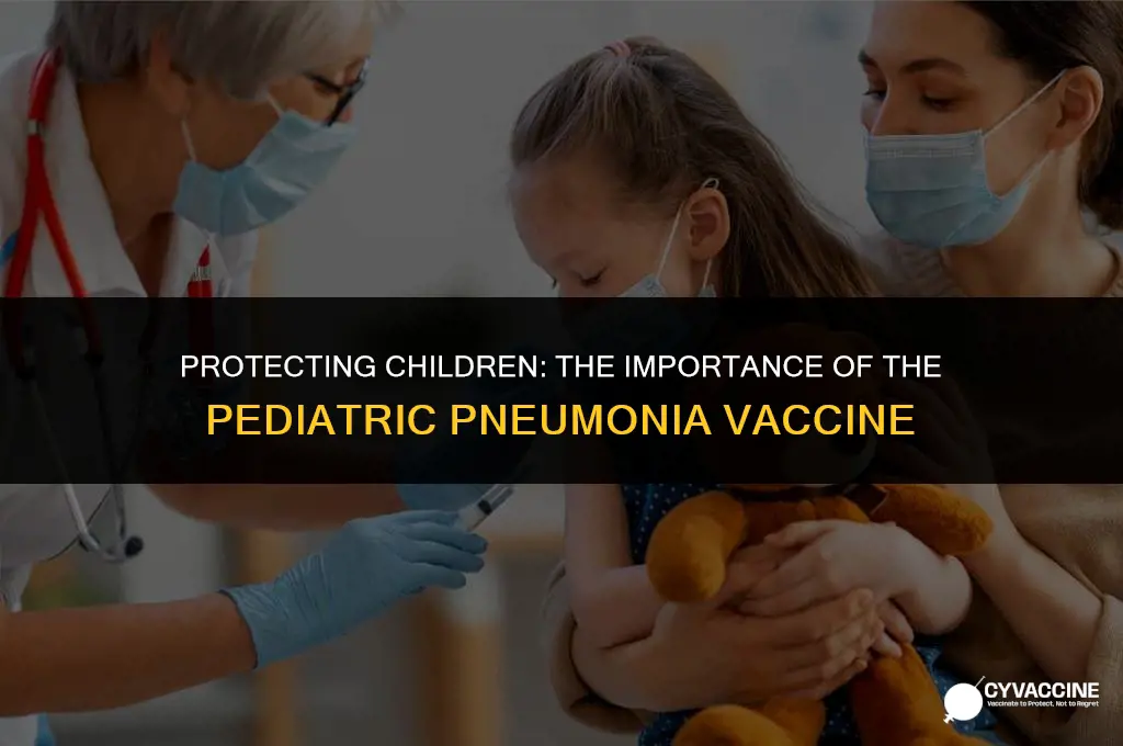 is the pediatric pneumonia vaccine 13