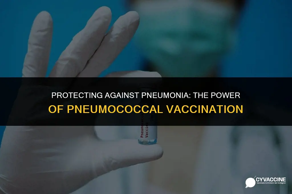is the pneumococcal vaccine for pneumonia