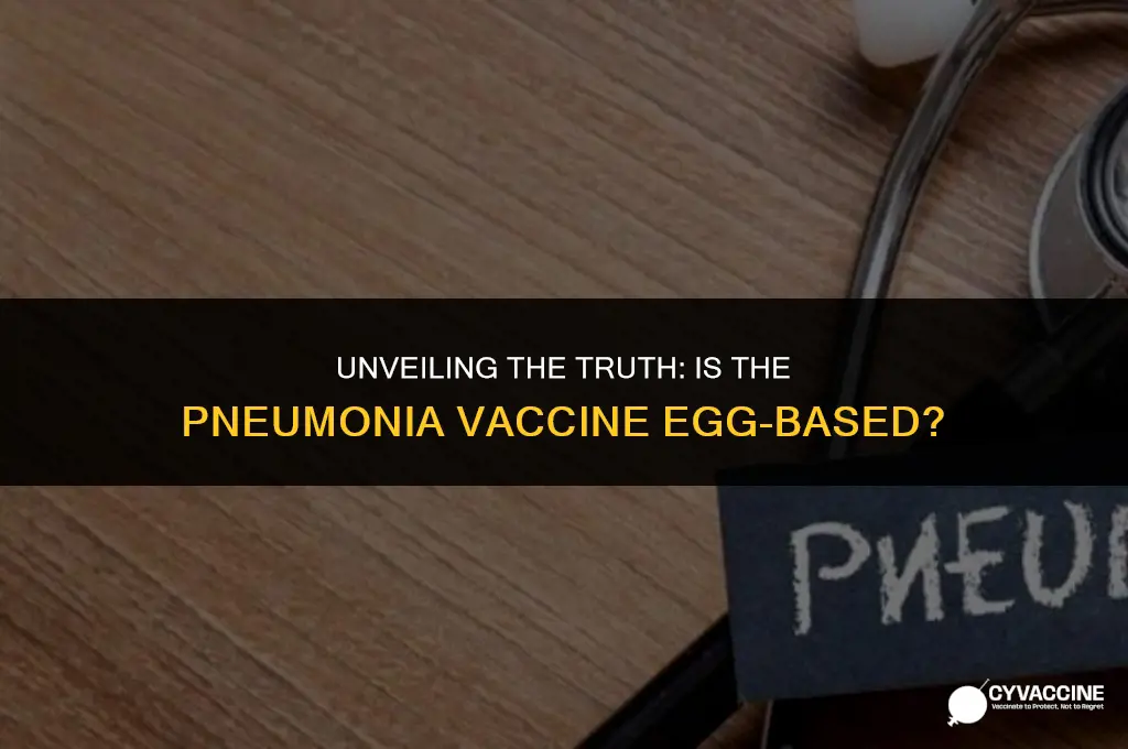 is the pneumonia vaccine egg based