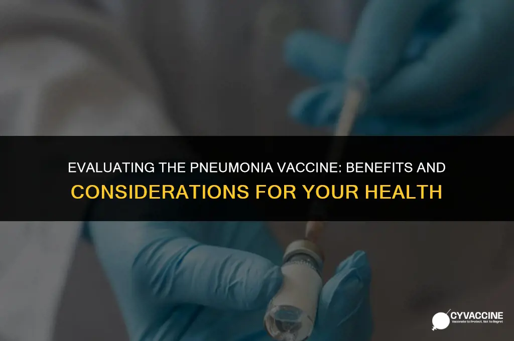 is the pneumonia vaccine worth having