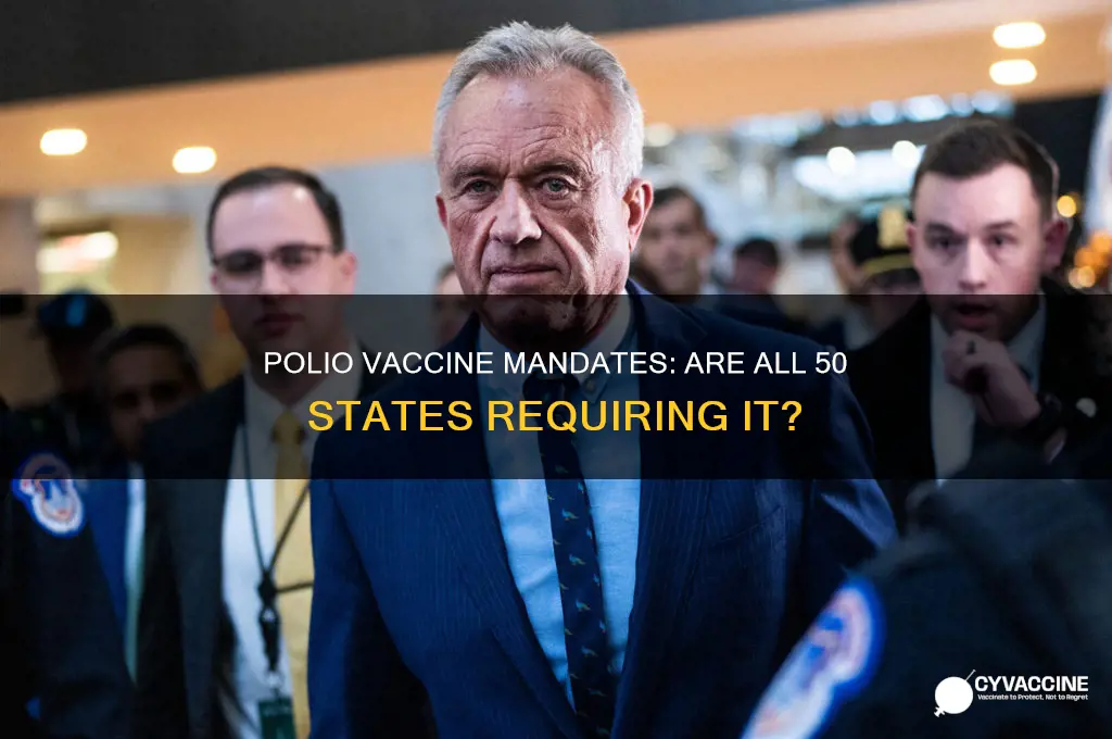 is the polio vaccine mandatory in all 50 states