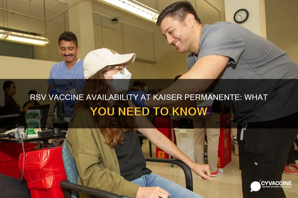 is the rsv vaccine available at kaiser permanente