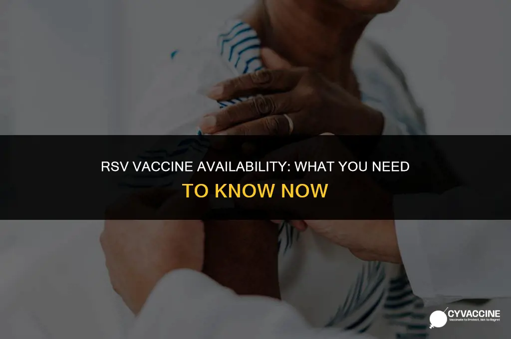 is the rsv vaccine available yet