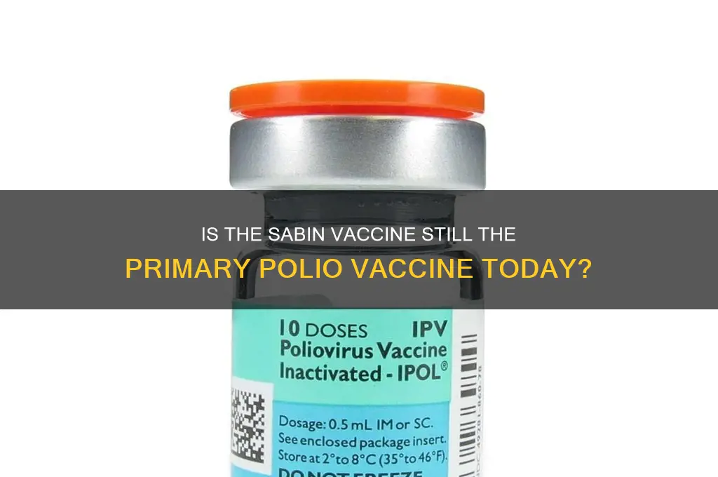 is the sabin vaccine the current polio vaccine
