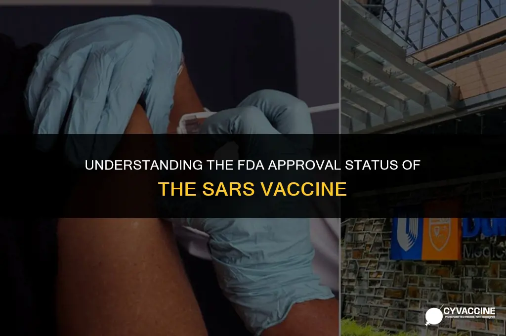 is the sars vaccine fda approved