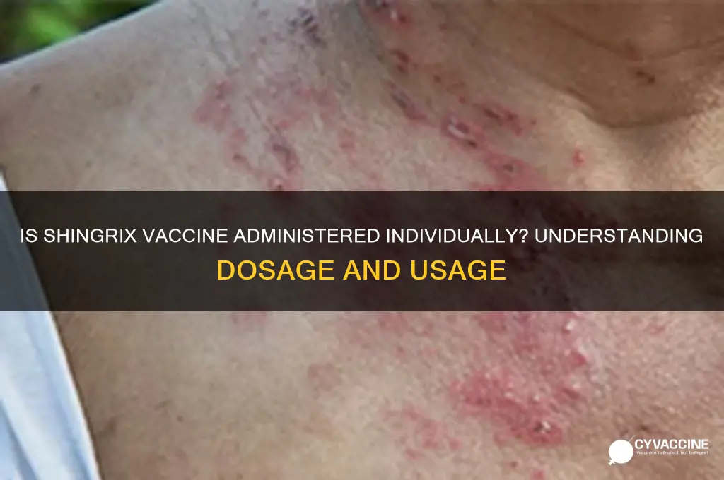 is the shingrix vaccine for one person at a time