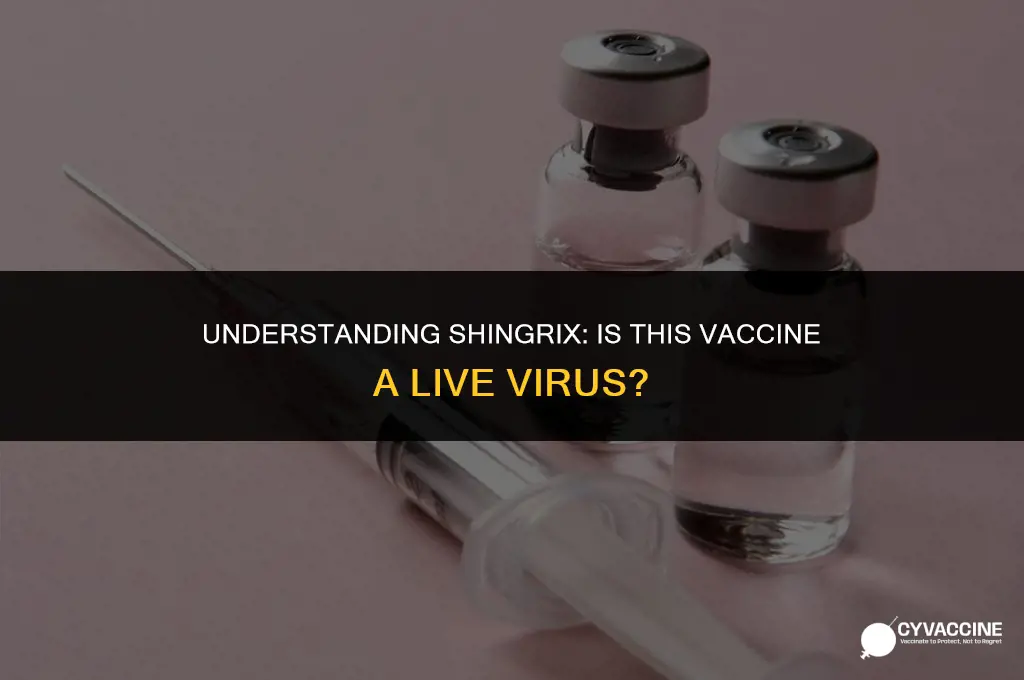 is the shingrix vaccine live virus