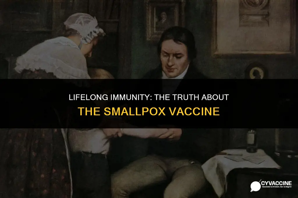 is the smallpox vaccine for life