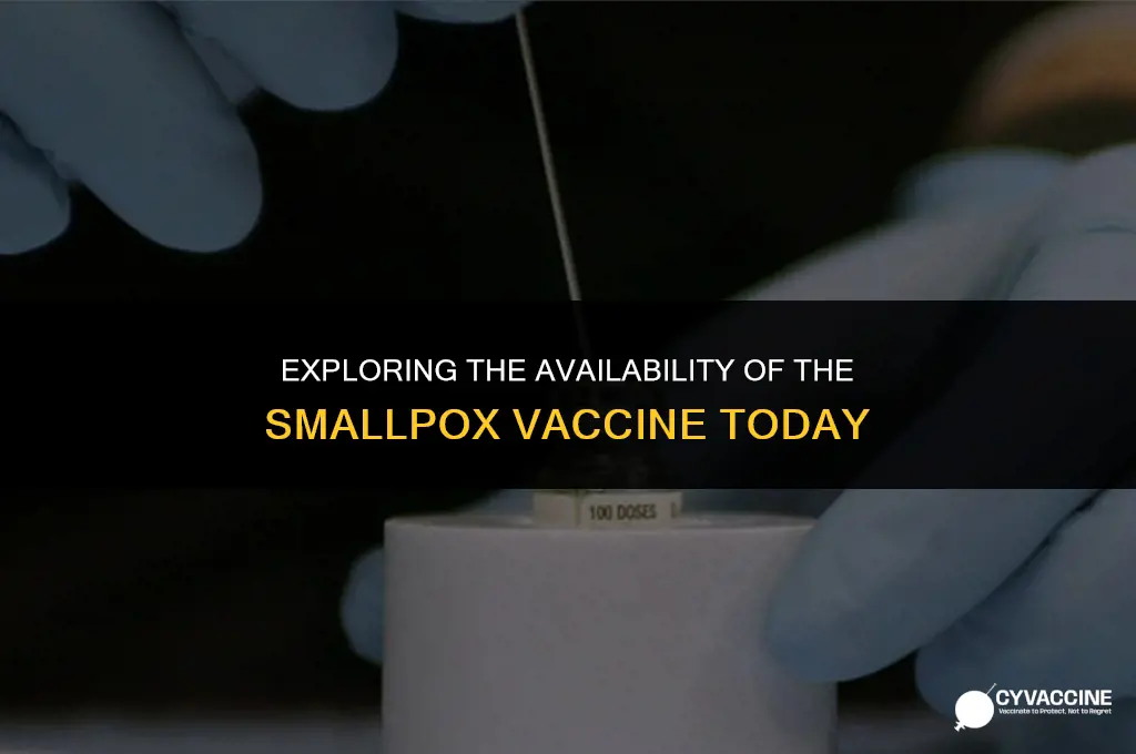 is the smallpox vaccine still abvivle