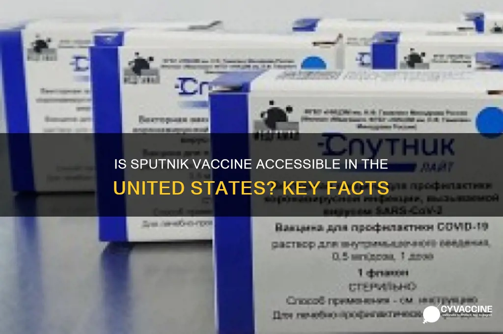is the sputnik vaccine available in the us