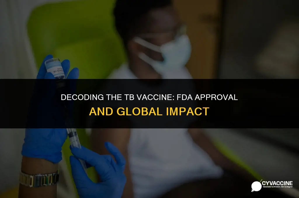 is the tb vaccine fda approved