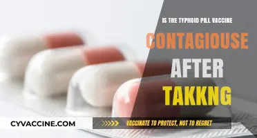 Is the Typhoid Pill Vaccine Contagious After Taking It?