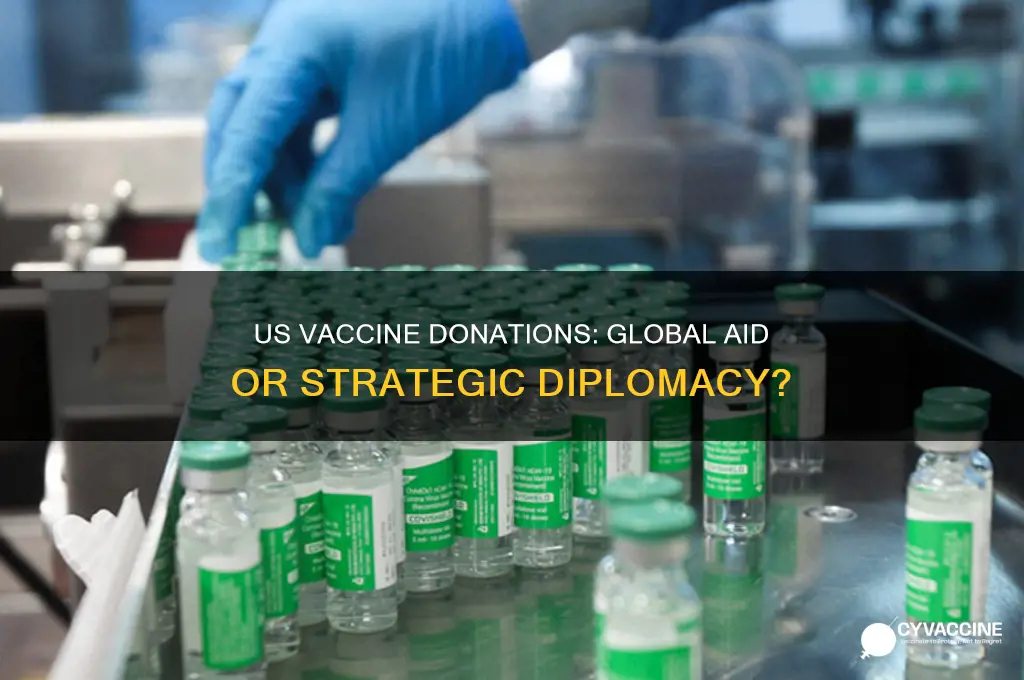 is the us donating vaccines to other countries