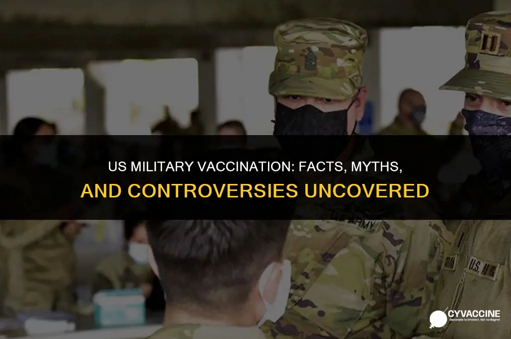 is the us military being vaccinated