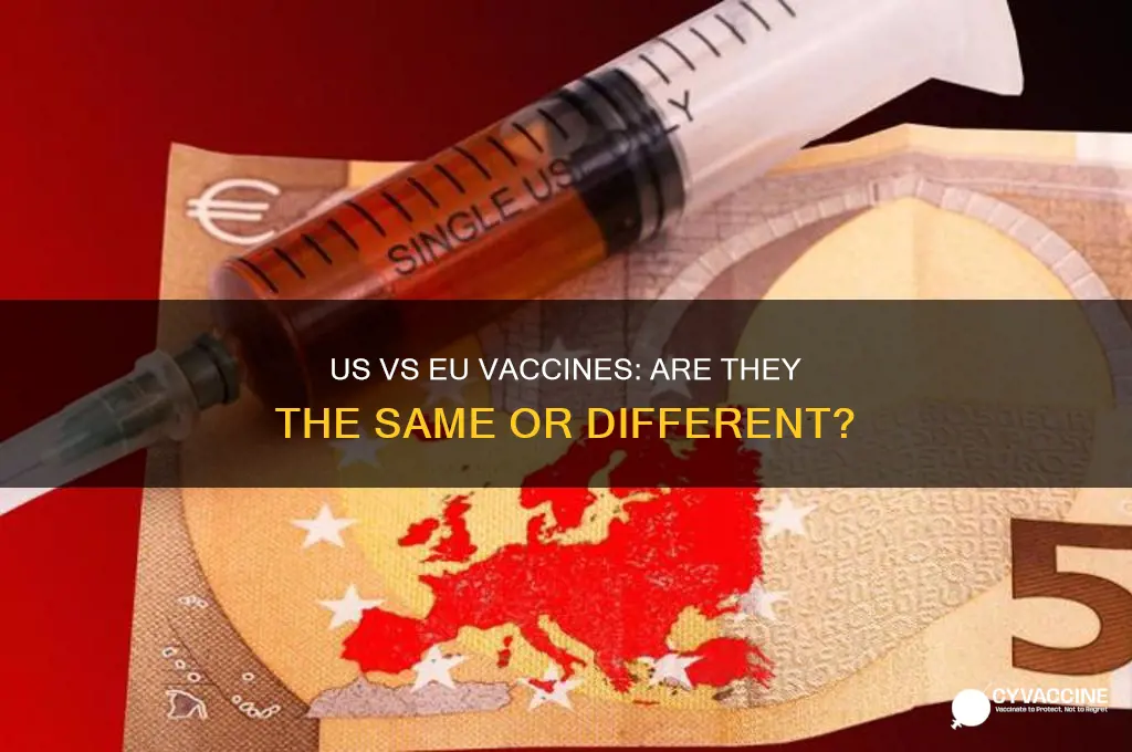 is the us vaccine the same as in eu