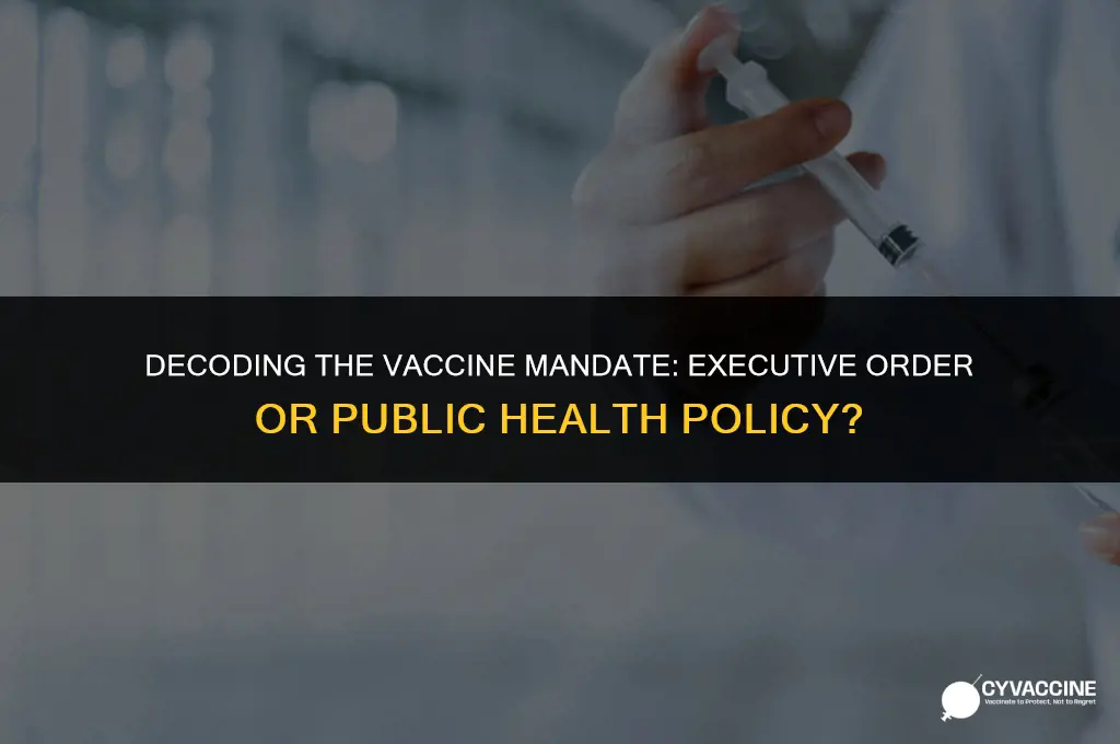 is the vaccine an executive order