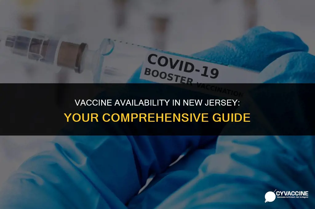 is the vaccine available in nj