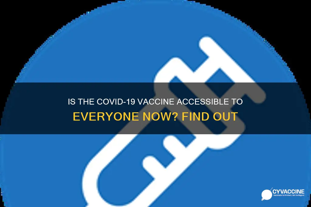 is the vaccine available to the general public