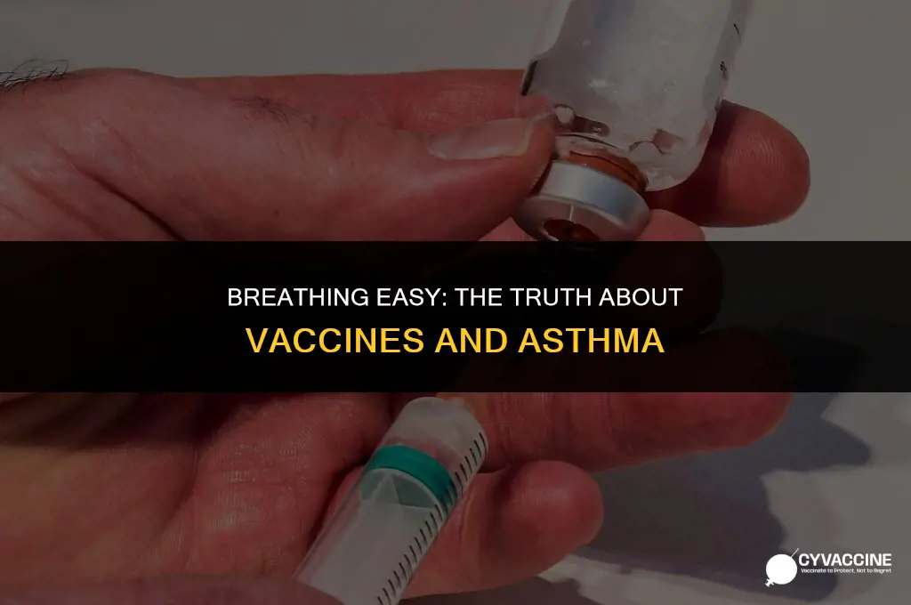 is the vaccine bad for asthma