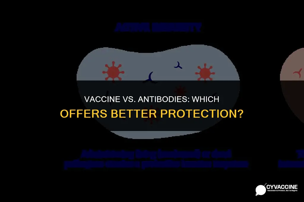 is the vaccine better than antibodies
