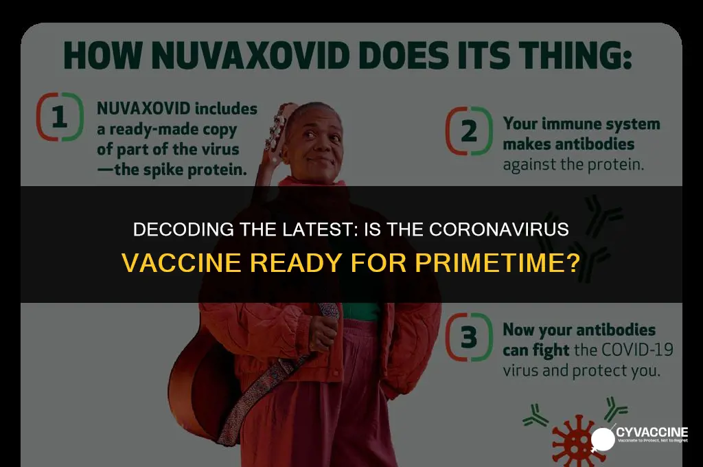 is the vaccine for coronavirus ready