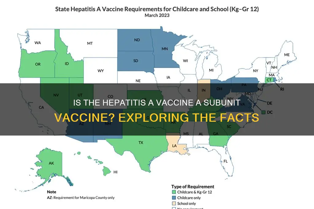 is the vaccine for hep a a subunit vaccine
