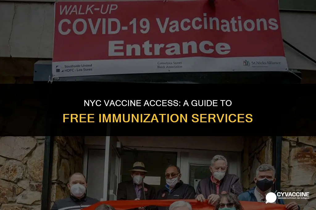 is the vaccine free in nyc